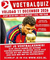 Schrijf je nu in voor de KDO voetbalquiz op 11 december!